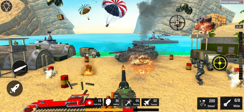 世界大戦 陸軍 バトル FPS 3D screenshot 9