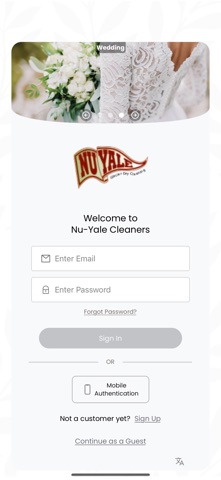 Nu-Yale Cleaners app screenshot