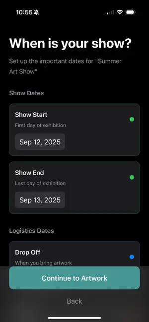 Art Show Tracker by Lignia.art screenshot 3