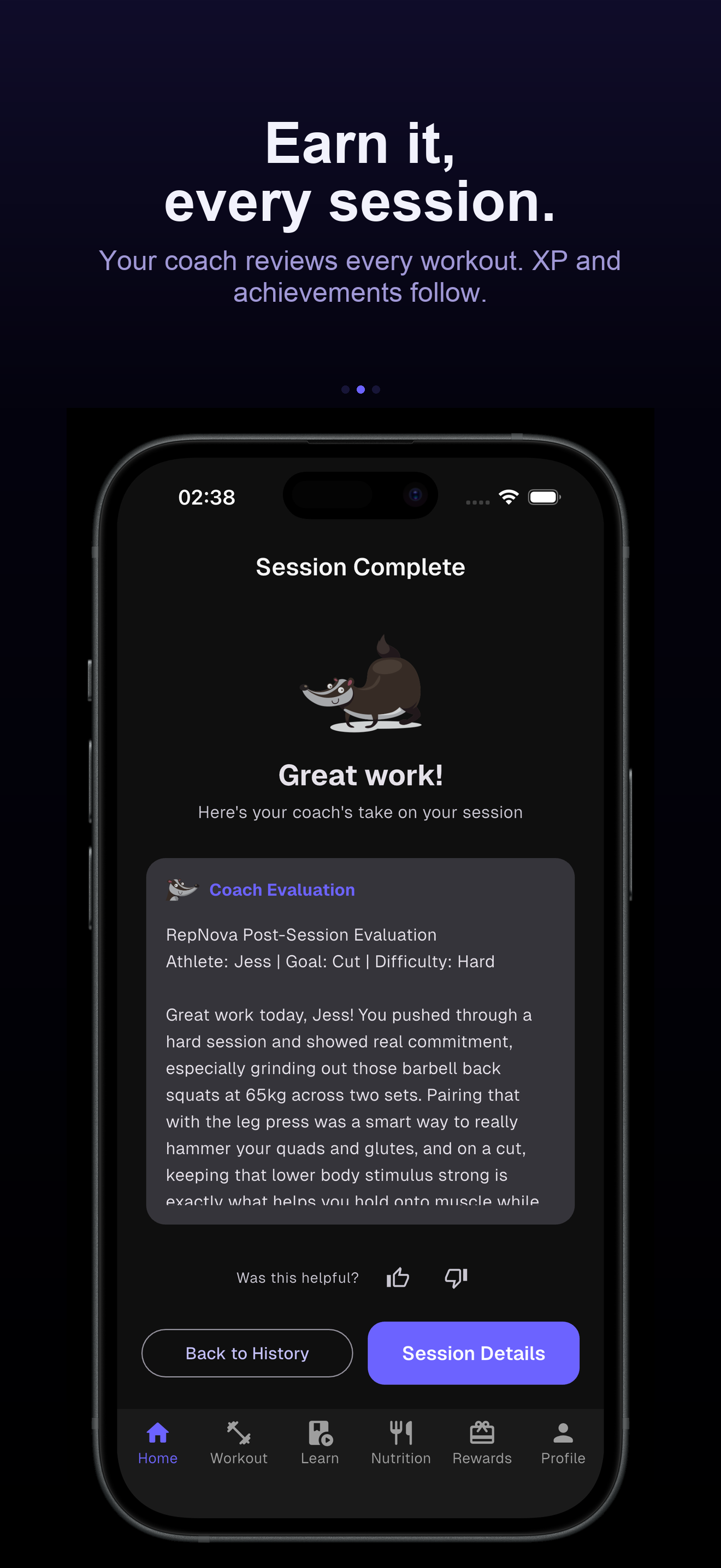 RepNova: AI Workout Coach screenshot 2