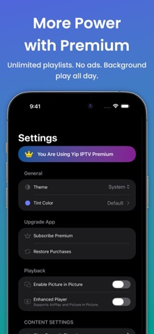 Yip IPTV Player: M3U & Xtream Screenshot 6 of 6