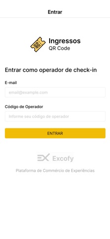Ingressos Check-in screenshot