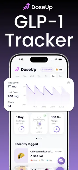 Dose Up: GLP-1 Weight Tracker screenshot 1