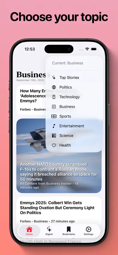 Ruby – Curated News Reader screenshot 2