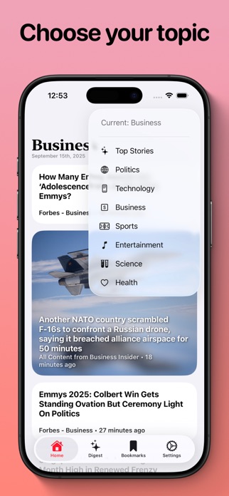 Ruby – Curated News Reader Screenshot 2 of 5