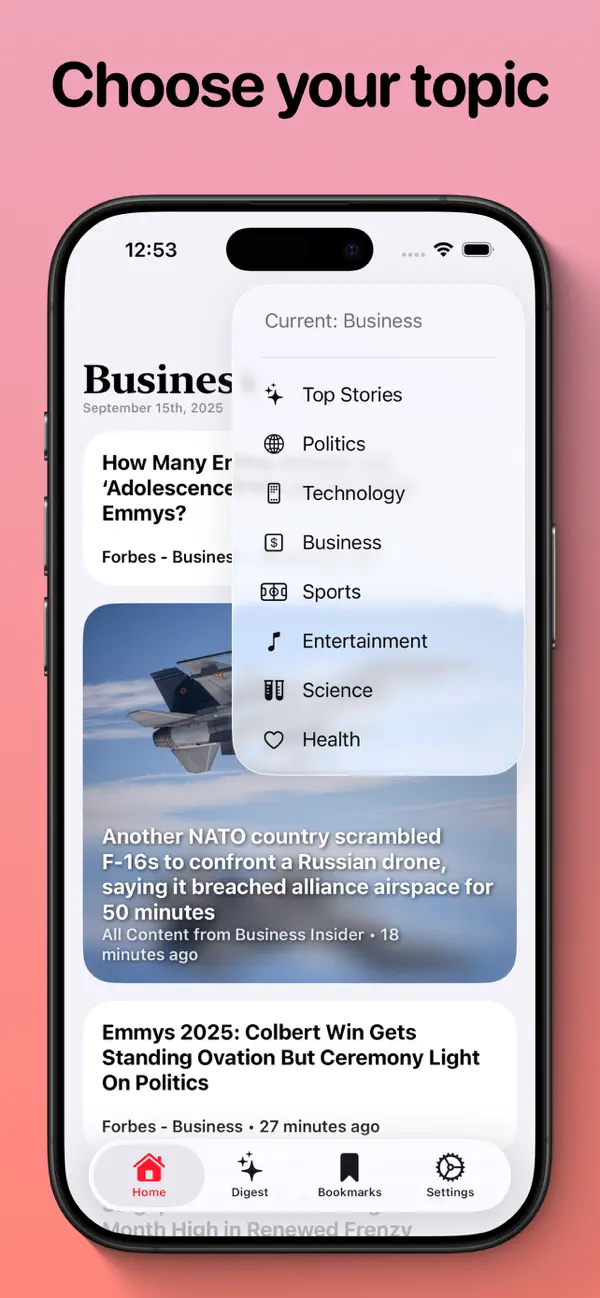 Screenshot #2 pour Ruby – Curated News Reader