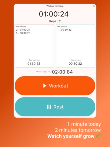 Plank Workout Timer iPad screenshot