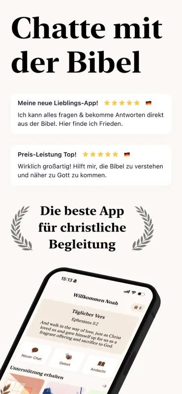 Bible Chat AI Deutsch: Gloria† screenshot 1 of 4