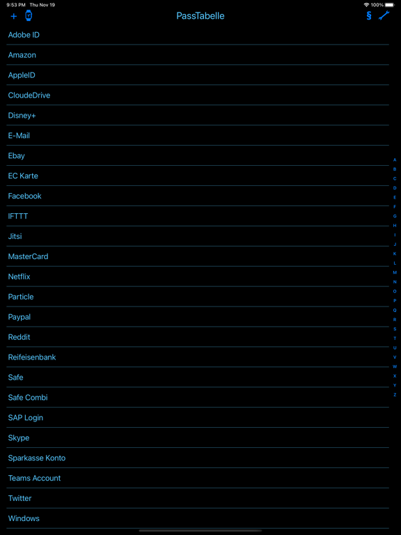 Screenshot #4 pour PassTabelle