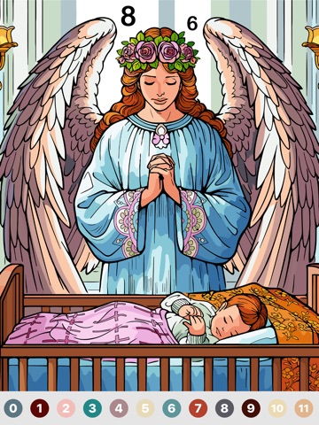 Bible Color : Paint by Number iPad screenshot