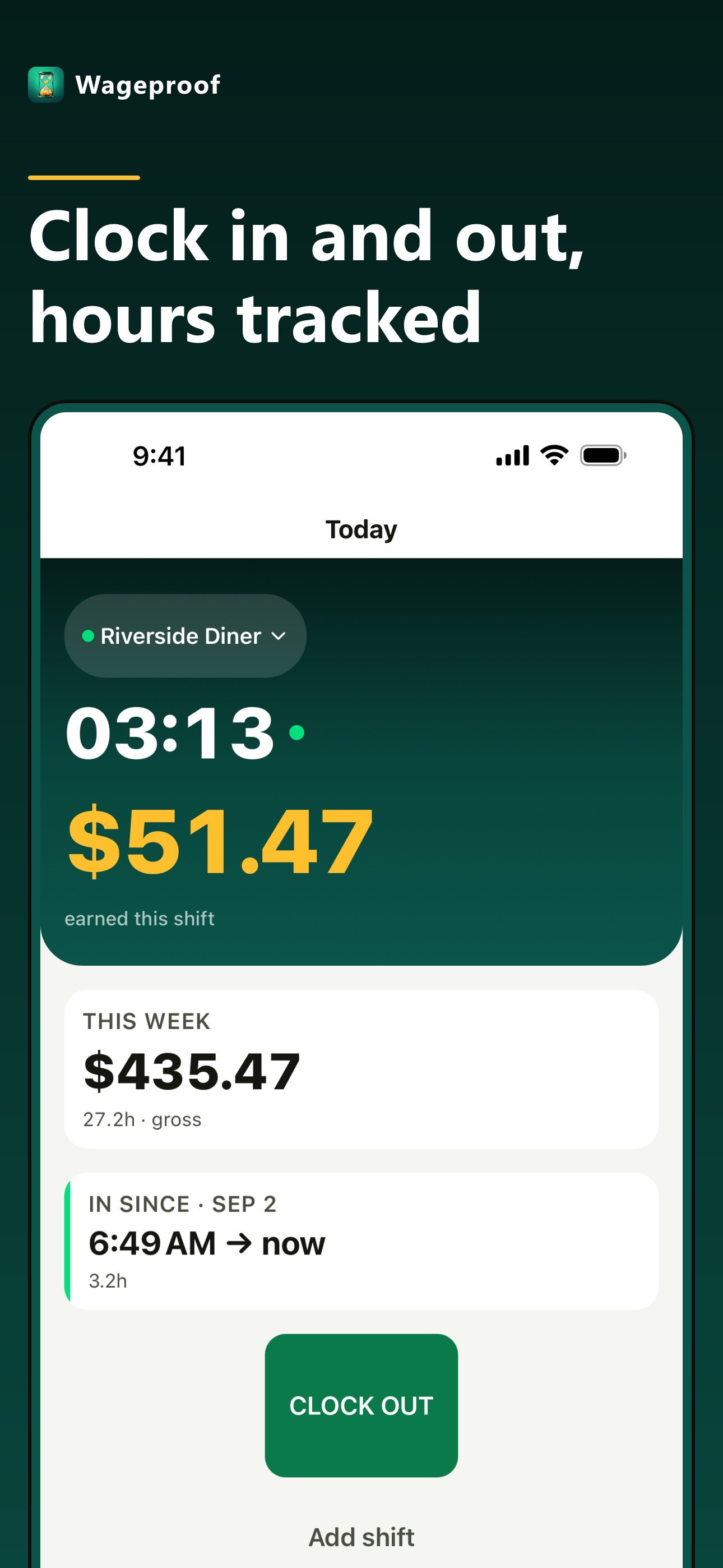 Screenshot 5 of Wageproof: Hours Tracker