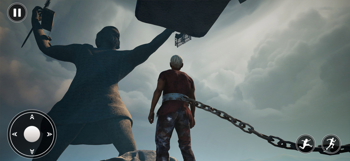 High Up chained Climb Together