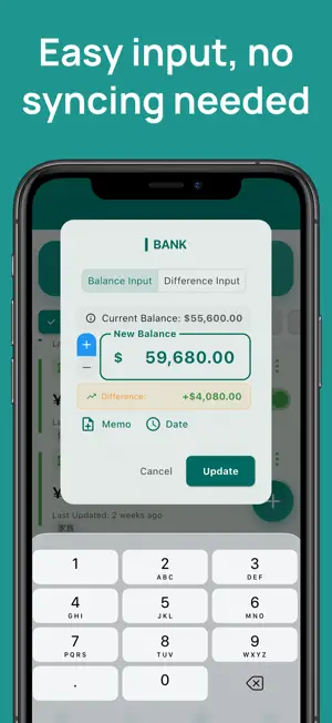 Simple Net Worth Tracker screenshot 2