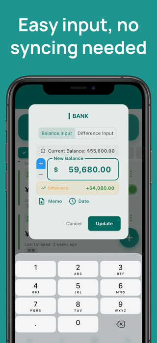 Simple Net Worth Tracker Screenshot 2 of 6