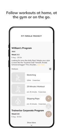 Fit Female Project screenshot