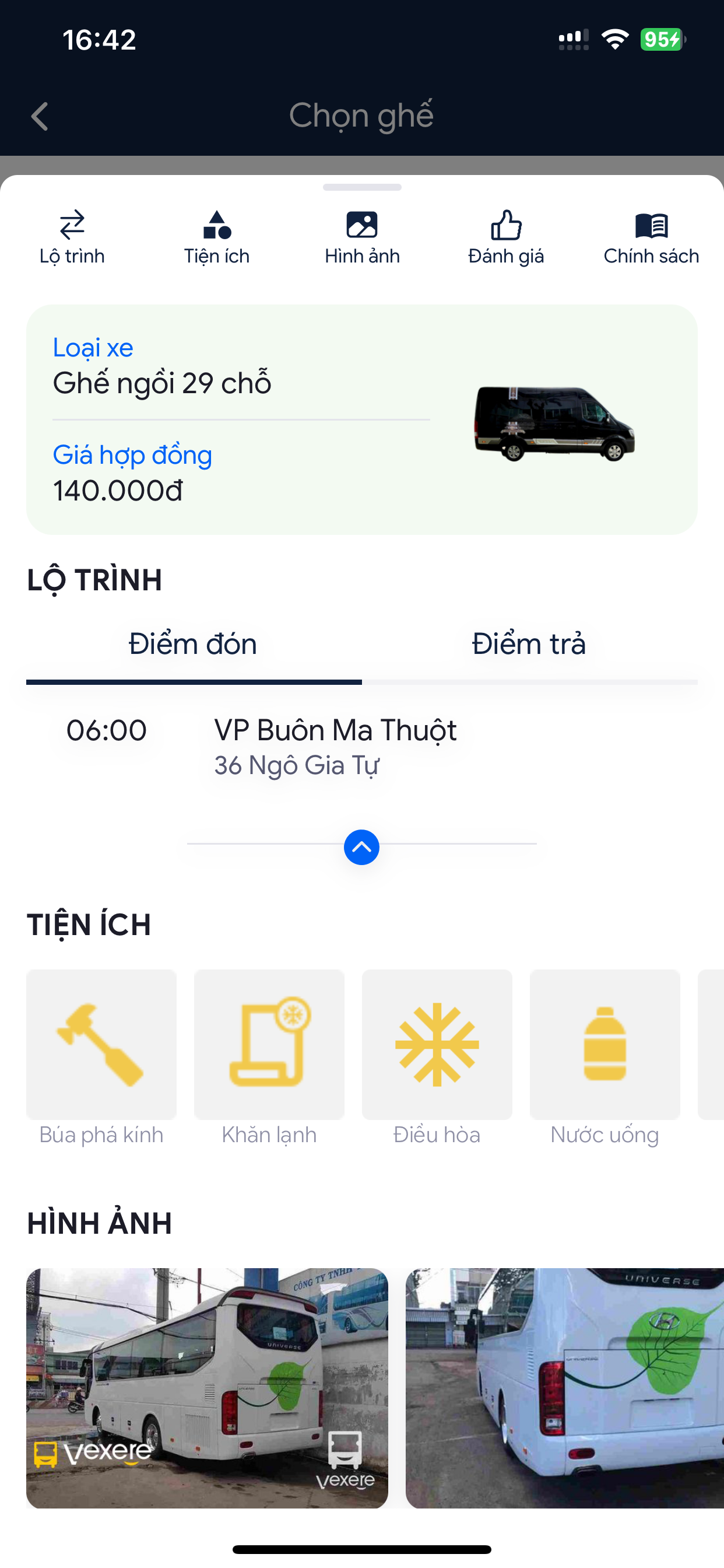 Nhà xe Hương Khuê screenshot 4