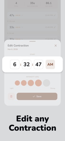 Wave: Contraction Timer screenshot