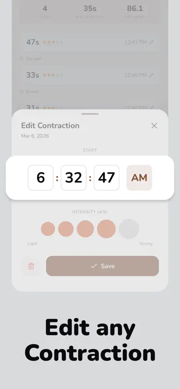 Wave: Contraction Timer screenshot 5 of 7