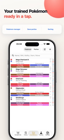 Damage Calc Plus for SV Champs iPhone screenshot 4