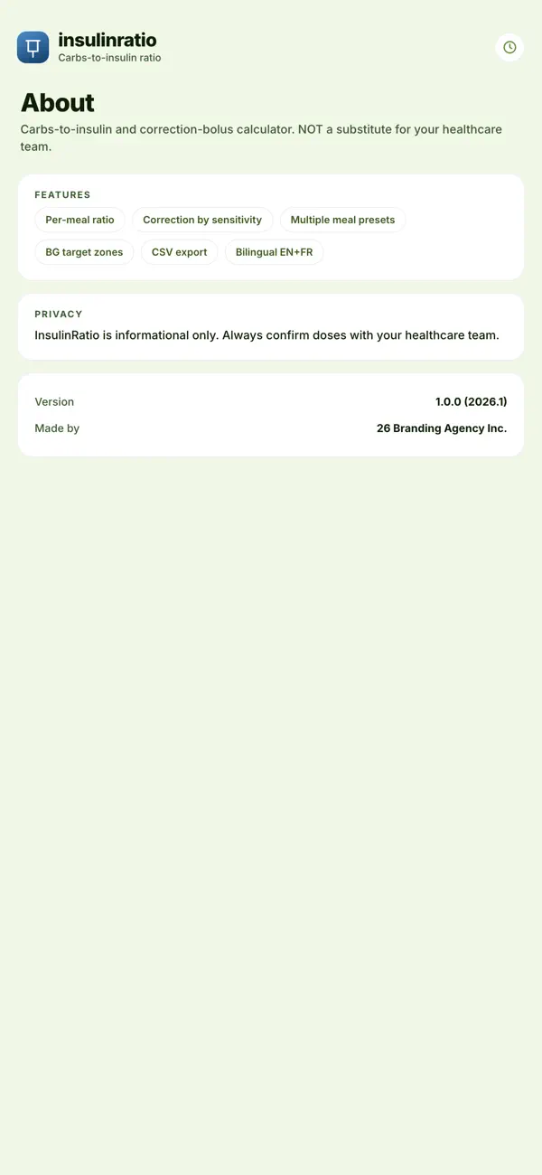 Screenshot #3 pour InsulinRatio: Diabetes Dose