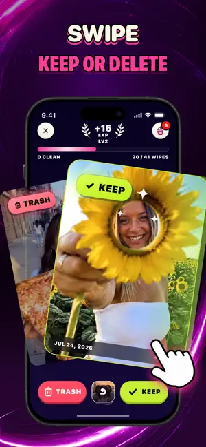 Swipe Photo Cleanup: Level Up screenshot 2