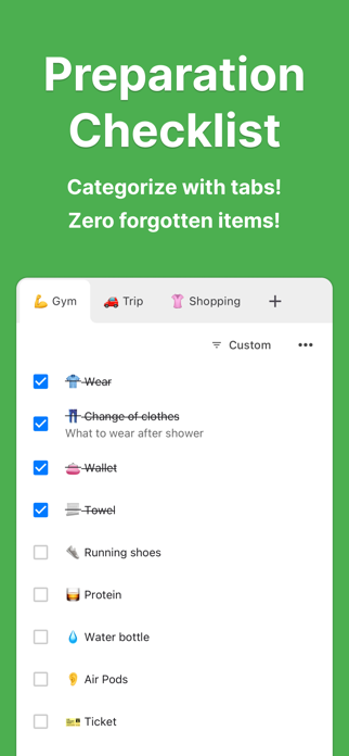 PrepChecklist - To-Do List Screenshot 1 of 8