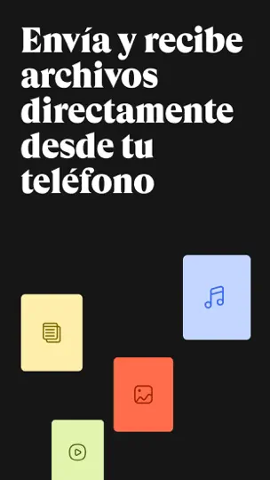 Captura de pantalla de WeTransfer: Transfer Files en iPhone 1