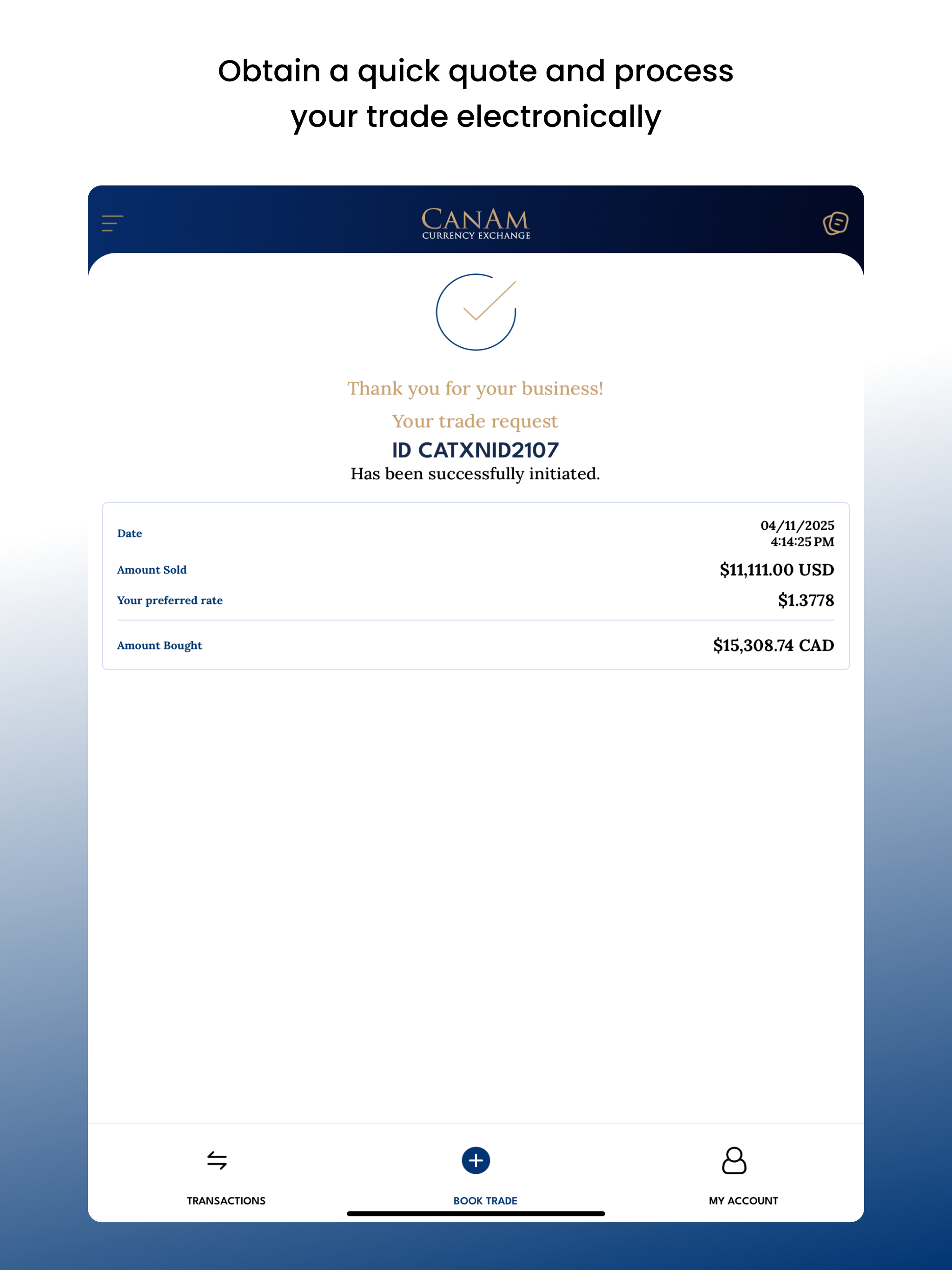 CanAm Currency Exchange App