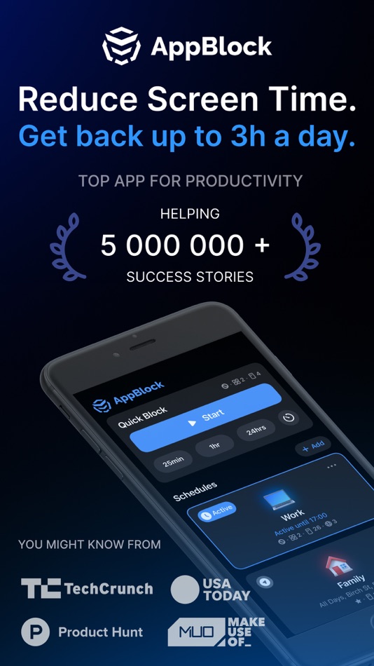 #1. AppBlock: Block Apps & Website (iOS) 来自: MobileSoft s.r.o.