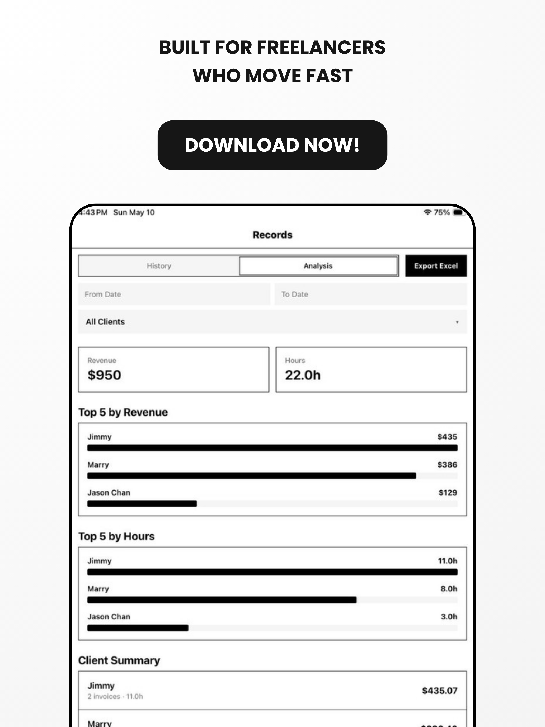 Josie: Invoice Maker & Timer