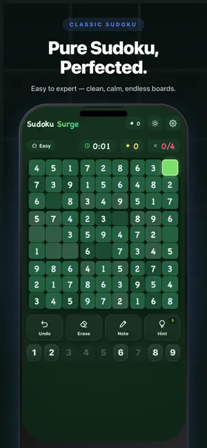 Surge Sudoku screenshot 1
