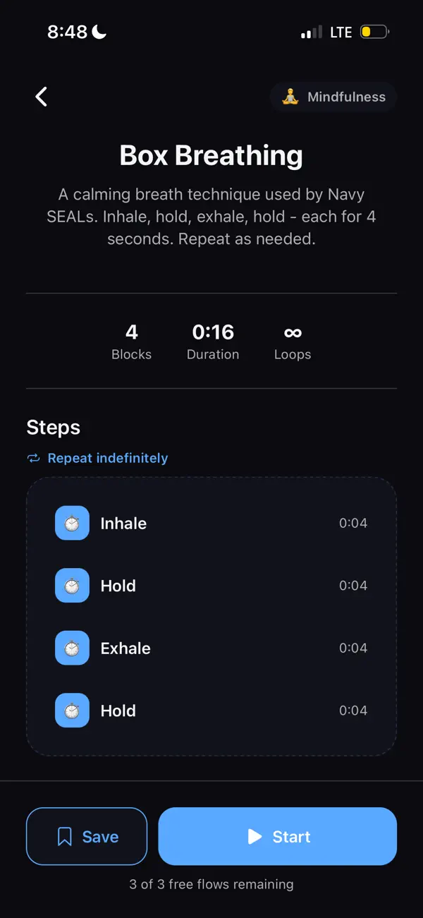 #1. Kairox: Flow Timer (iOS) بواسطة: MakeShop AI