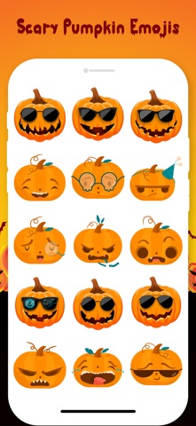 Scary Pumpkin Emojis screenshot
