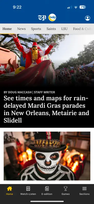 NOLA.com screenshot 1 of 4