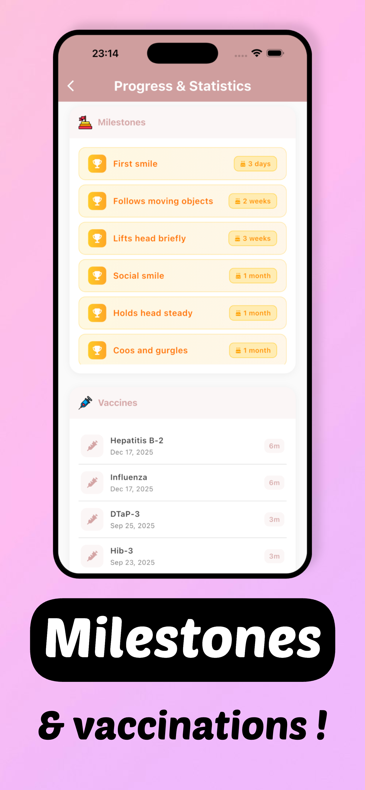 My Avocado App : Baby Tracker