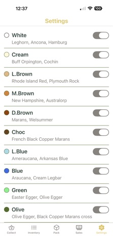 Egg Inventory screenshot