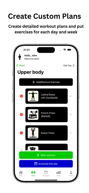 FocusLift: Workout Planner screenshot 2