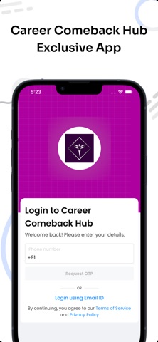 Career Comeback Hub Screenshot 1 of 5