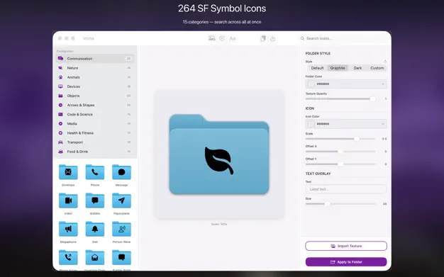 Custom Folder Icons 自定义文件夹图标应用截图