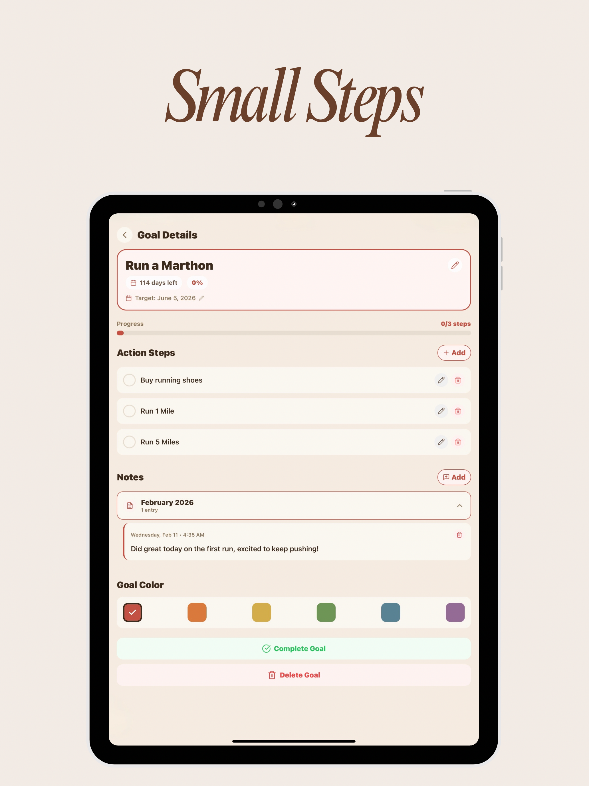 Beacon: Journal + Goal Tracker