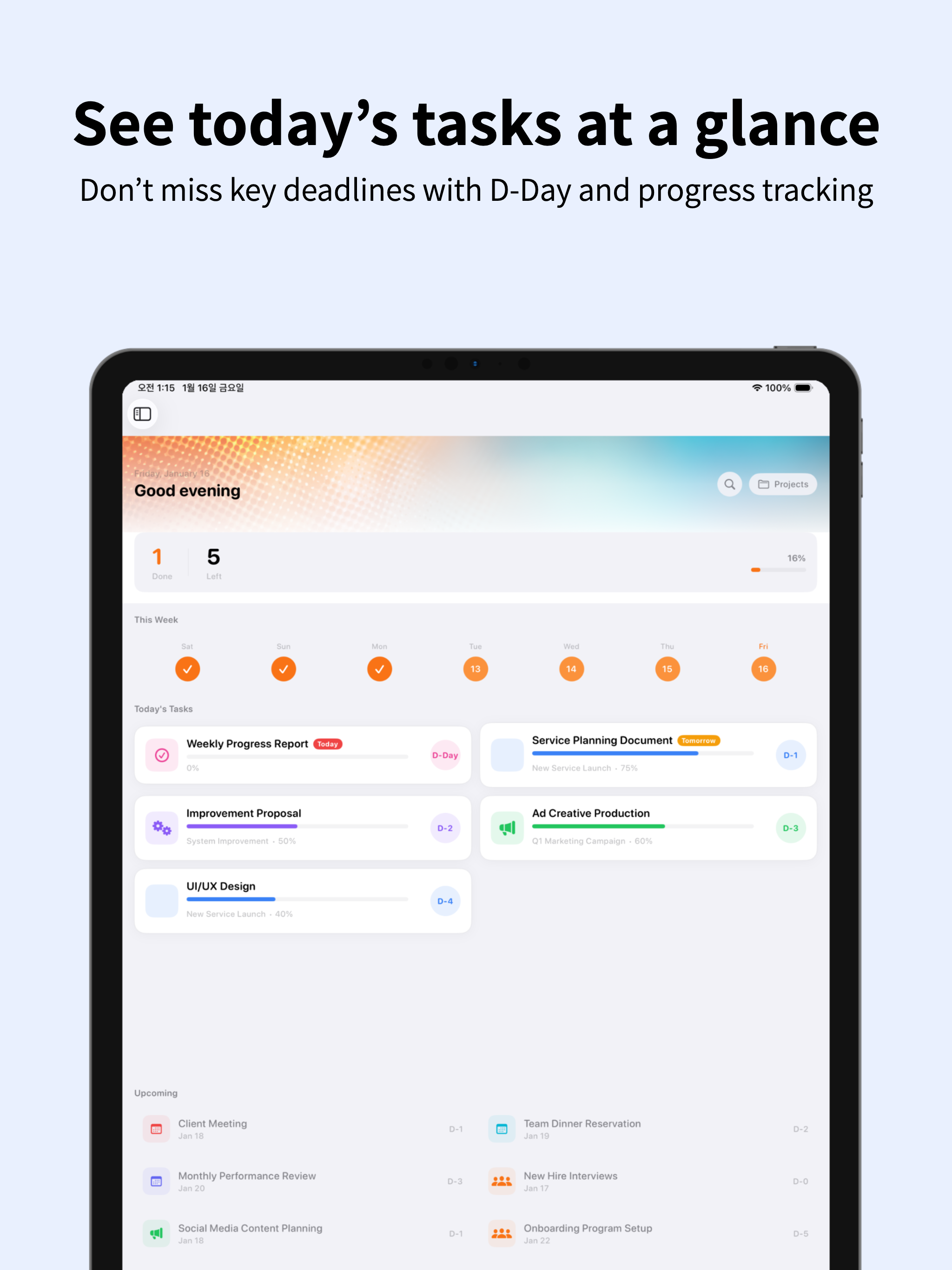 Glance: Project & Task Planner screenshot 8