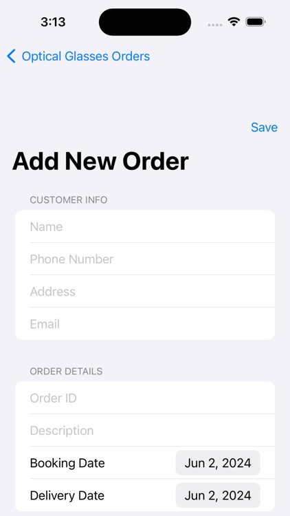 Optical Glasses Orders List screenshot-3