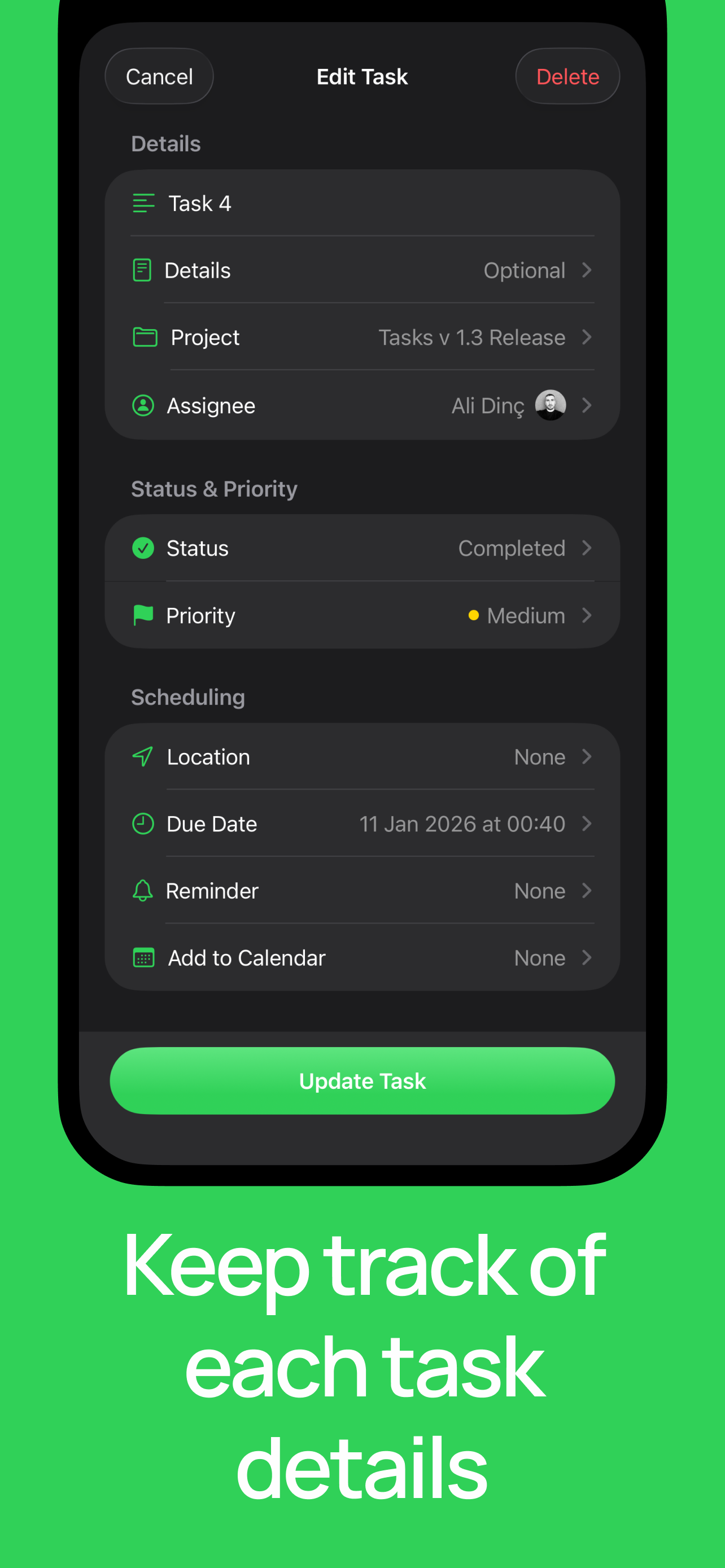 Tasks - minimalist tracker screenshot 4