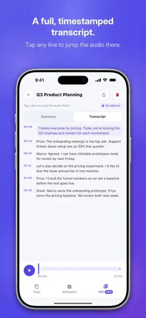 Meeting Transcriber: AI Notes screenshot 3