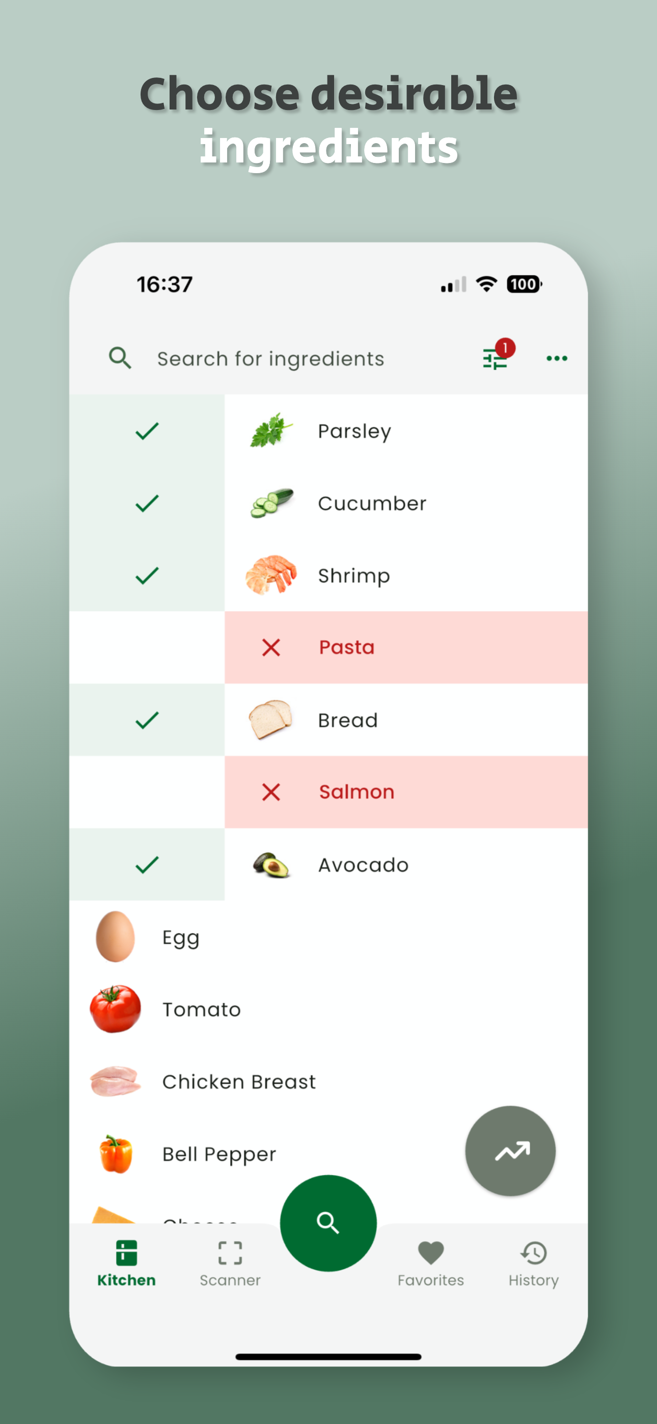 Scan My Kitchen with AI Flavor
