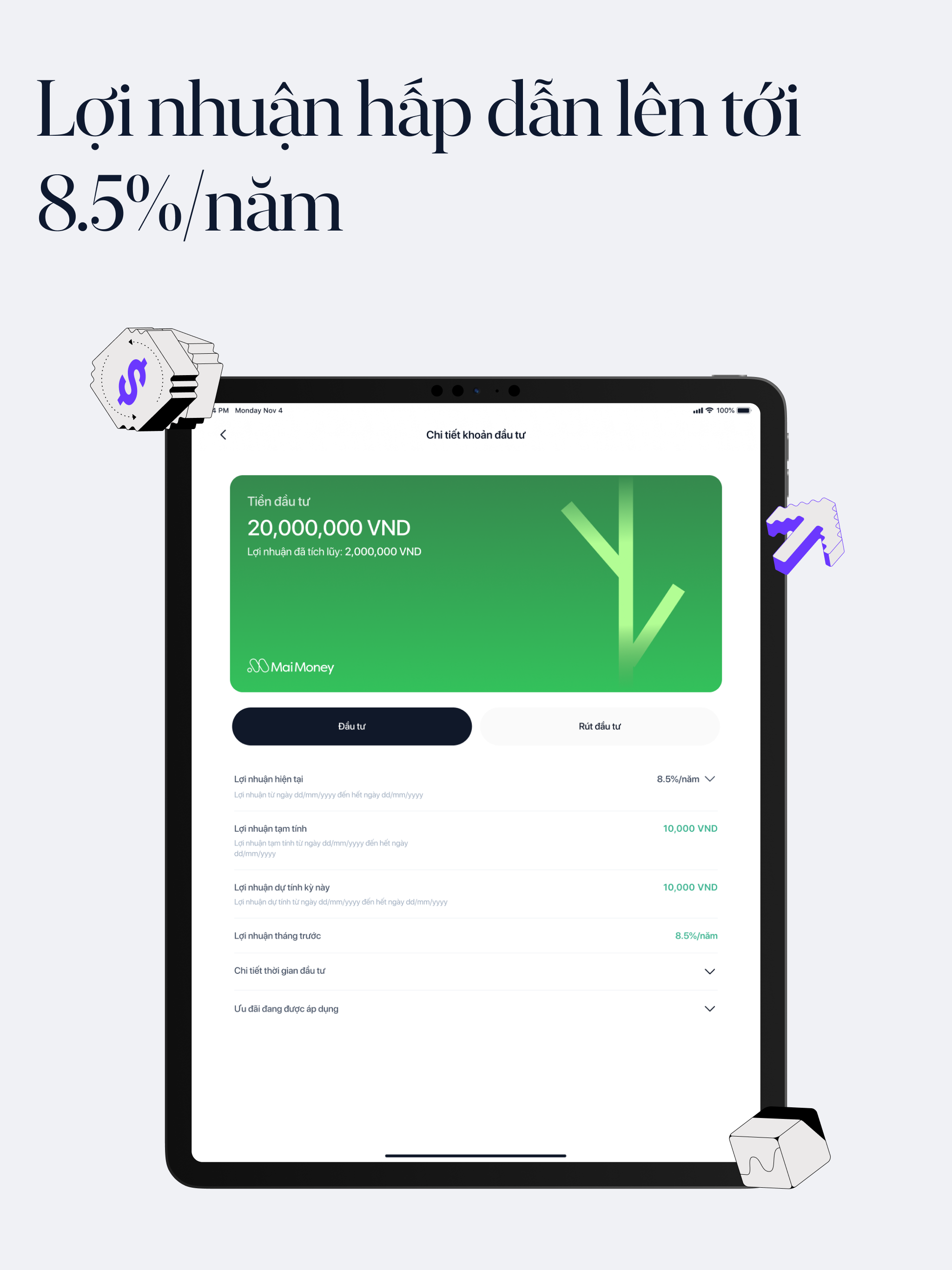 MaiMoney - Đầu tư và Tích lũy