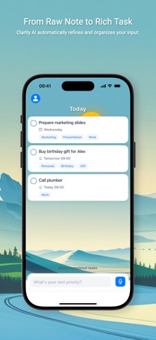Clarity AI: Ideas to Tasks screenshot