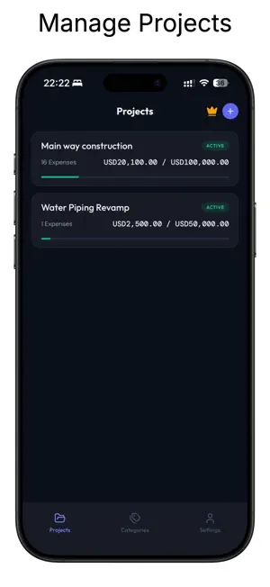 Project Expense Tracker screenshot 1