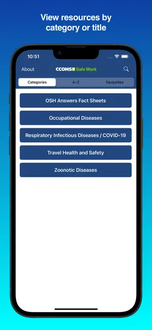 CCOHS Safe Work screenshot 2