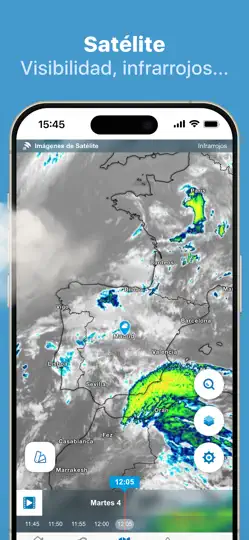 Captura de pantalla de Meteored - El Tiempo 14 Días en iPhone 3